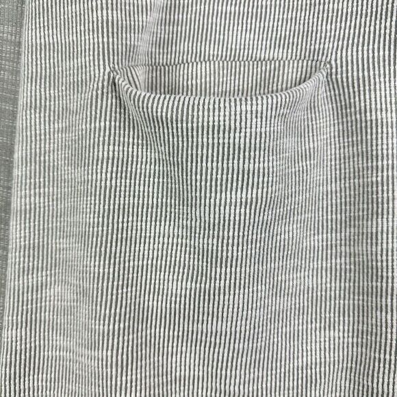 Anthropologie Donni Cardigan Sweater Duster Gray Striped OSFA One Size S M L XL - Picture 6 of 15